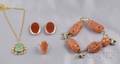 Group of Carnelian Jewelry Items
