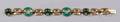 14kt Gold and Green Chalcedony Bracelet