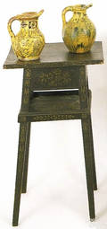 Unusual Connecticut painted splay leg stand ca 1820
