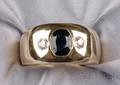 18kt Gold Sapphire and Diamond Ring