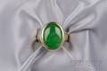 18kt Gold and Jadeite Ring