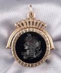 Antique 14kt Gold and Sard Intaglio Fob