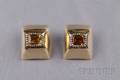18kt Gold Silver and Citrine Earclips Marilyn Cooperman