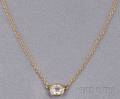 18kt Gold and Diamond Necklace Elsa Peretti Tiffany  Co