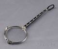 Art Deco Platinum Diamond and Enamel Lorgnette