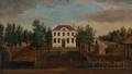 American School Early 19th Century Portrait of the Philadelphia Colonial House Chalkley Hall Residence of Reverend Thomas Chalkley