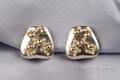 18kt Bicolor Gold and Diamond Earclips