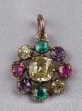 Antique Gemset Pendant