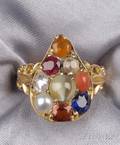 Antique 18kt Gold Gemset Ring