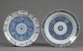 Two Large Dutch Delft Plates