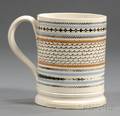 Mocha Quart Mug with Engineturned Patterns