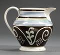 Slip Decorated Mochaware Jug