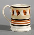 Mochaware Half Pint Mug with Catseye Decoration