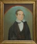 American School 19th Century Portrait of a Young Man