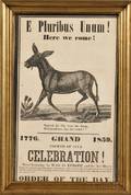 1859 GRAND Fourth of July CELEBRATION Broadside