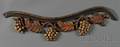 Carved and Painted Wooden Architectural Fragment of a Grapevine