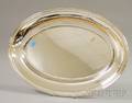 French Christofle Silver Plated Oval Tray