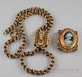 Two Antique Gold Jewelry Items