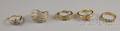 Five Gold and Diamond Rings