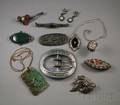 Group of Art Deco Marcasite and Other Jewelry Items