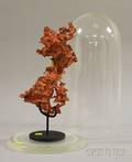 Copper Geode with Glass Display Dome