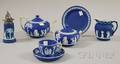 Seven Wedgwood Dark Blue Jasper Dip Items