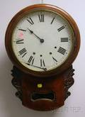 Mahogany AngloAmerican Wall Clock