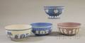 Four Modern Wedgwood Solid Jasper Bowls