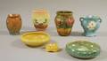 Seven Pieces of Assorted Art Pottery