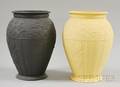 Two Modern Wedgwood Solid Jasper Pattern Matched Vases