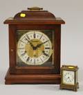 Modern German Table Clock and a Waterbury Carriage Timepiece