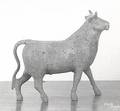 Cast iron bull early 20th c