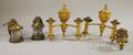 Five Assorted Brass Wall Lighting Fixtures