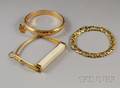 Three 18kt Gold Bracelets