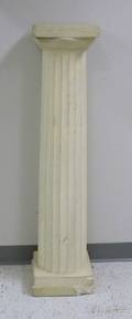 Plaster Fluted Columnar Pedestal
