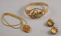 Three Gold Jewelry Items