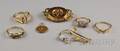 Small Group of Gold and Diamond Jewelry