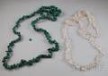 Two Malachite and Smoky Crystal Necklaces