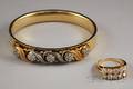 Two 14kt Gold and Diamond Jewelry Items