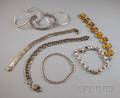 Group of Silver and Sterling Silver Bracelets