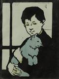 Eliza Draper Gardiner American 18711955 Boy with Cat