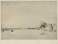 Gustave Leheutre French 18611932 Le pont de Bonnemort  La Rochelle 1re planche