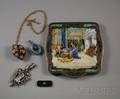 Small Group of Enamel Jewelry Items