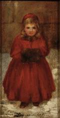 Marie Louise Chapin American 18431898 Portrait of a Young Girl with a Muff