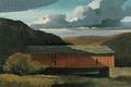 Eric Sloane American 19051985 The Old Covered Bridge in Autumn
