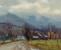 Emile Albert Gruppe American 18961978 Rainy Day Vermont