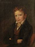 American School 19th Century Portrait of John Foster Williams Lane as a Boy