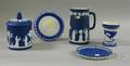 Five Wedgwood Dark Blue Jasper Dip Items