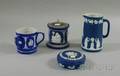 Four Wedgwood Dark Blue Jasper Dip Items