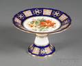 Staffordshire Porcelain Botanical Compote